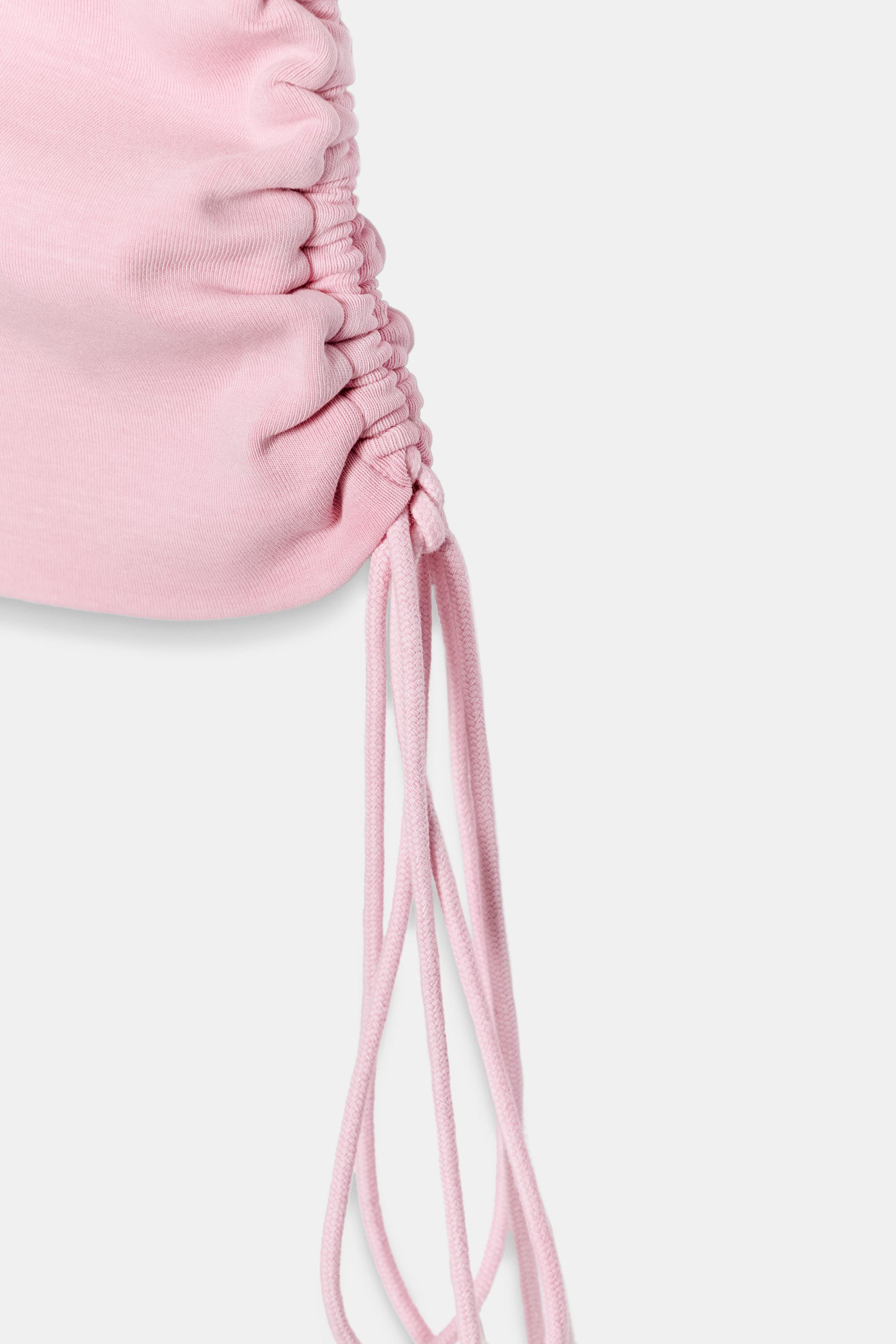 SLUB BELTED TOP