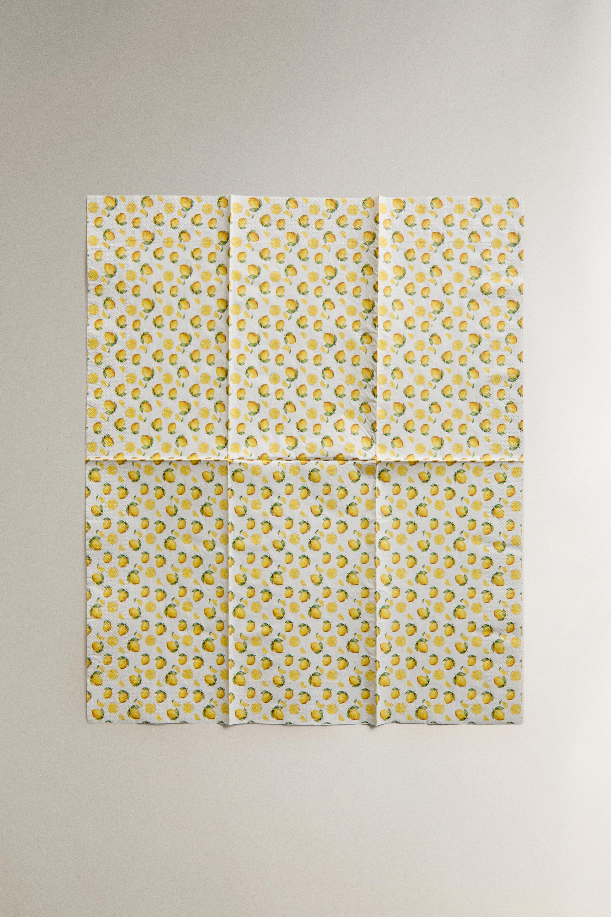 LEMON PAPER NAPKINS PACK (PACK OF 30)