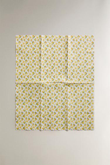 PACK OF LEMON PAPER NAPKINS (PACK OF 30) - Yellow by Zara - Image 2