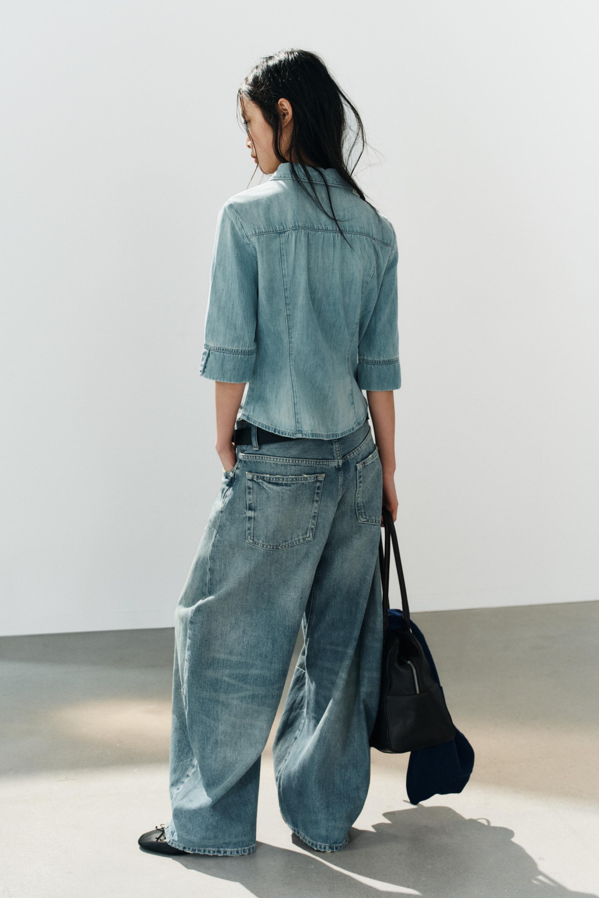TRF FITTED DENIM SHIRT