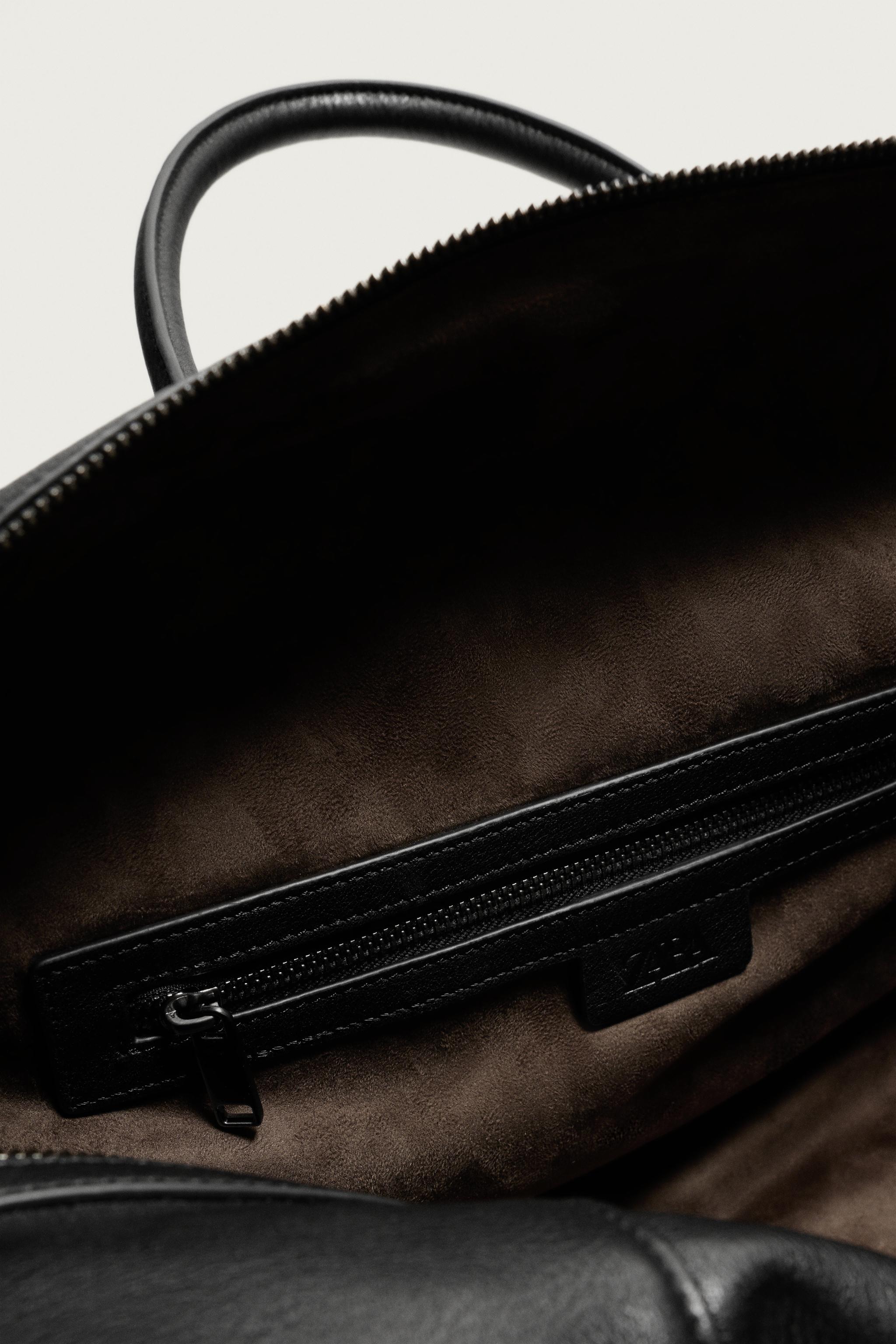 Мужские сумки Zara LEATHER TRAVEL — фото 9