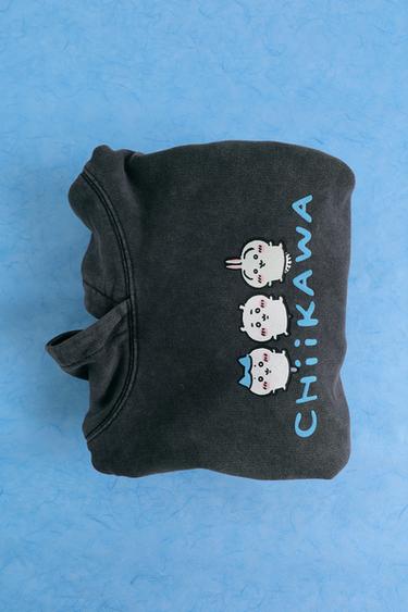 FADED HOODIE CHIIKAWA © NAGANO - Anthracite grey by Zara