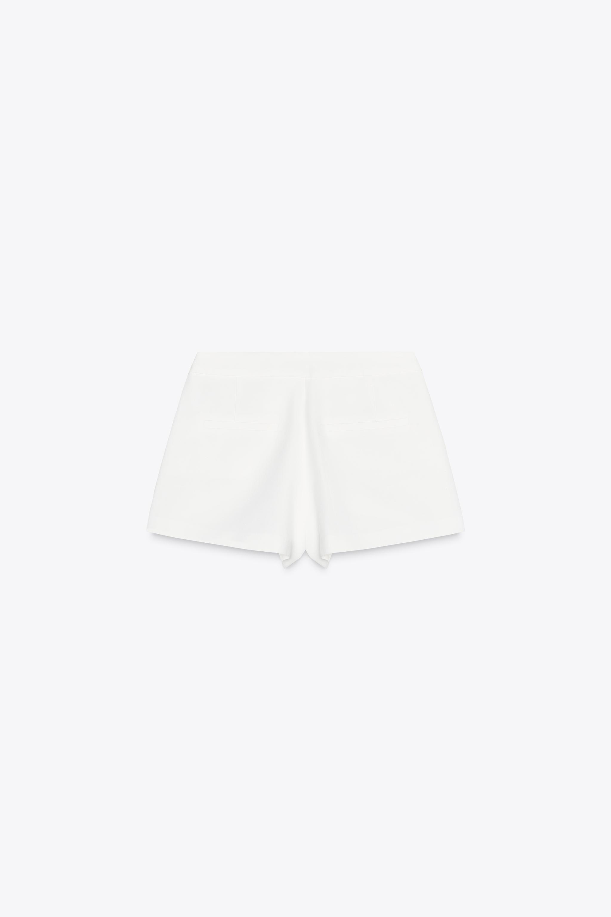 ZARA ミニショートパンツ 4661/422 MINI SHORTS - Ecru | ZARA United States