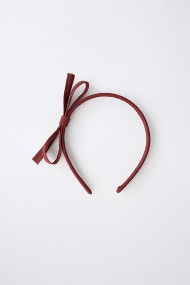 FEINER HAARREIF MIT SCHLEIFE - Granatrot von Zara