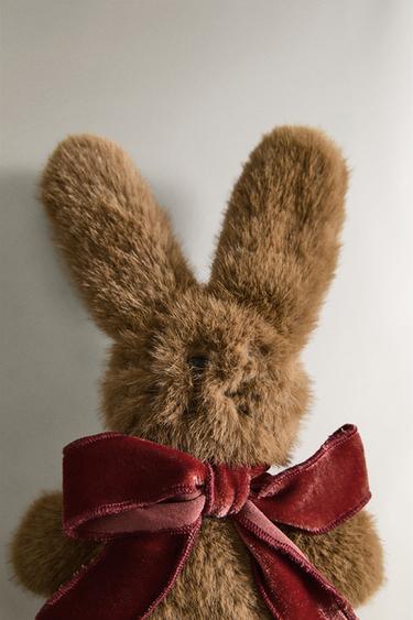 KIDS' X THE ANIMALS OBSERVATORY BUNNY SOFT TOY - Brown by Zara - Image 1