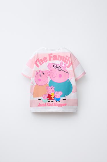 PEPPA PIG ™ STRIPED T-SHIRT - Pale pink by Zara - Image 1