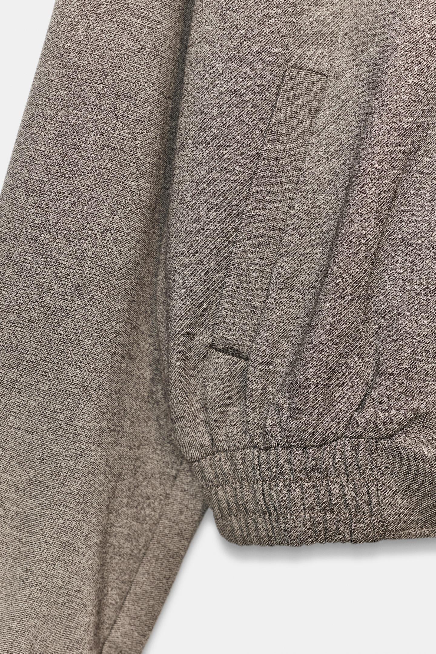 Женская куртка Zara Soft Bomber, цвет: Светлый коричневый — фото 8