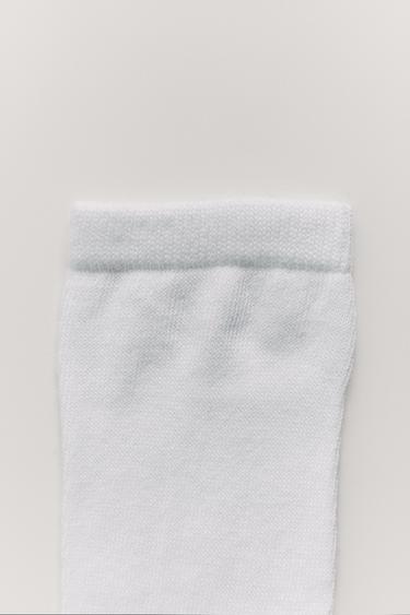 LOT DE QUATRE CHAUSSETTES LONGUES - Blanc de Zara