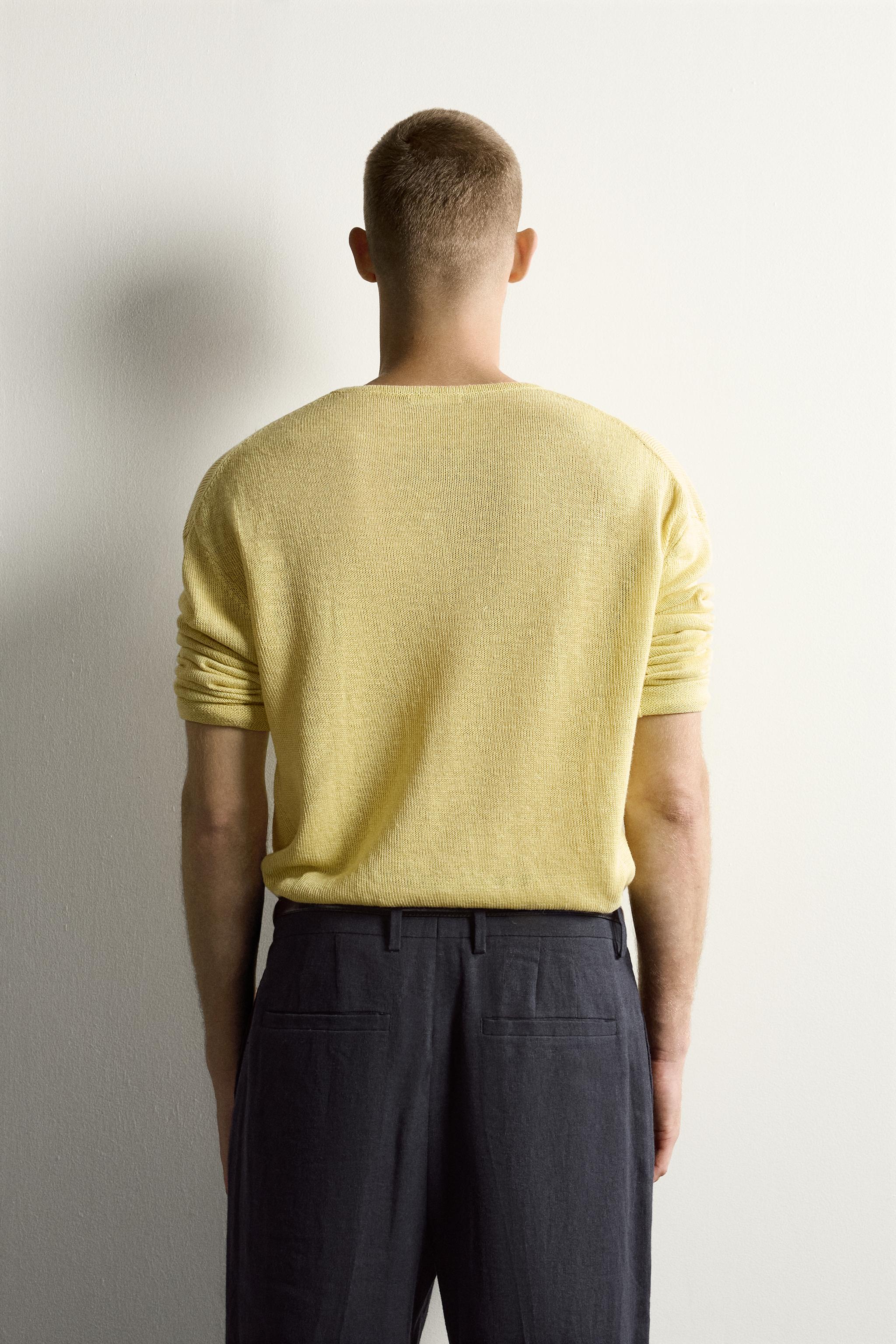 Мужские свитеры Zara 100% HEMP RELAXED FIT JUMPER — фото 3