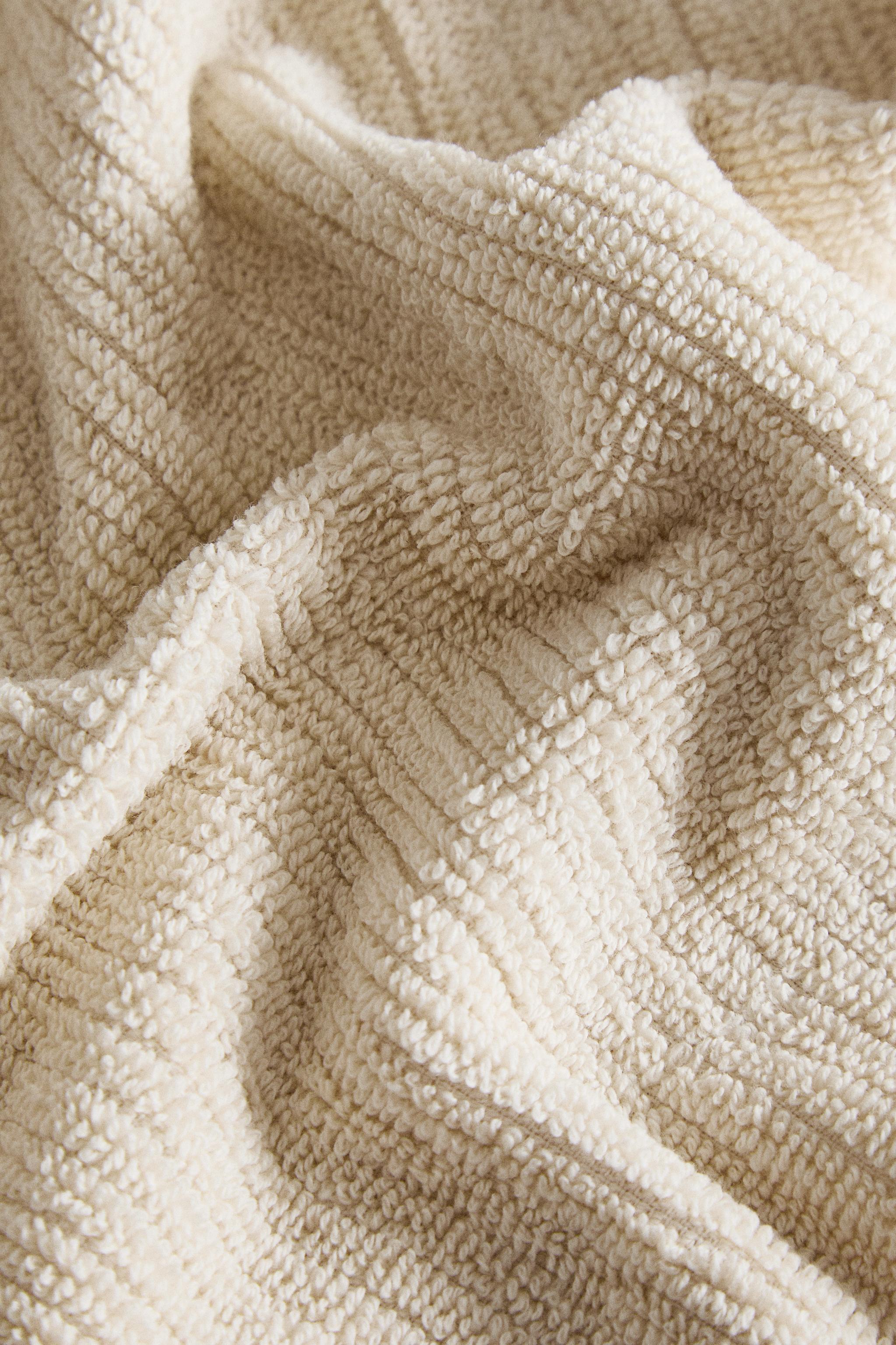 RIB-KNIT HAND TOWEL WITH TOPSTITCHING (PACK OF 3) - Sand | ZARA