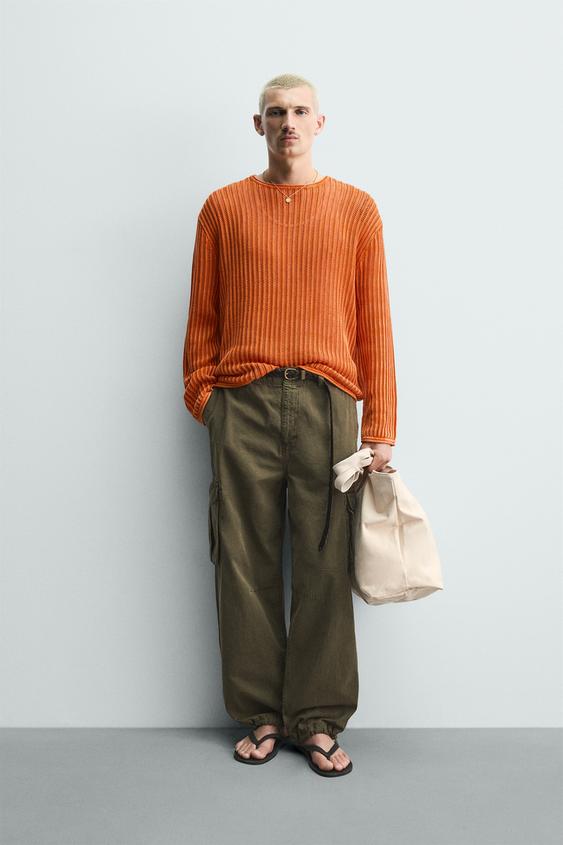 WASHED TEXTURED JUMPER from Zara - $59.90
