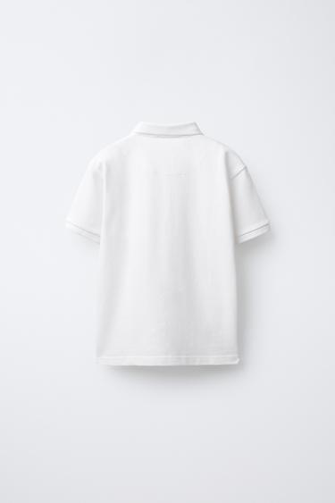 LOT DE DEUX POLOS EN PIQUÉ - Blanc de Zara - Image 2