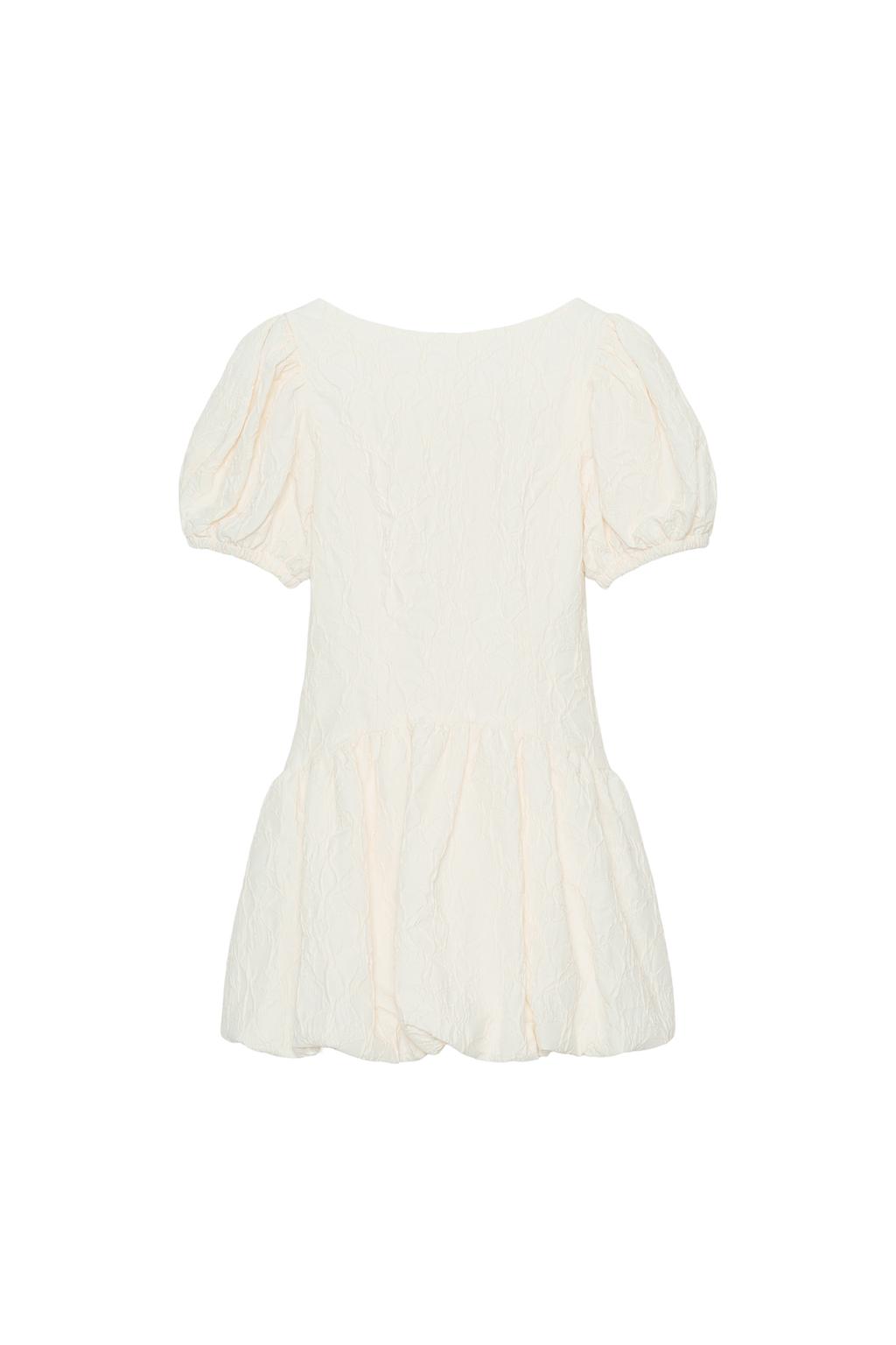 JACQUARD BALLOON MINI DRESS - image 3