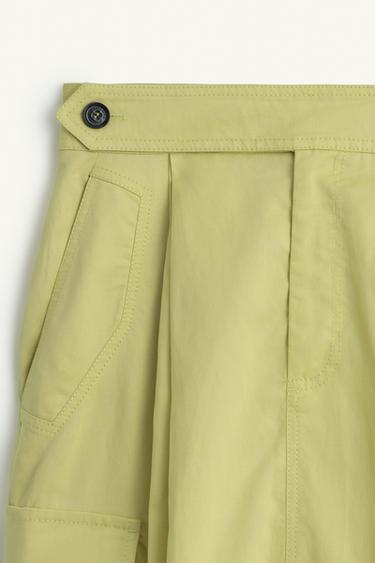 JUPE COTON 16 - Citron vert de Zara - Image 5