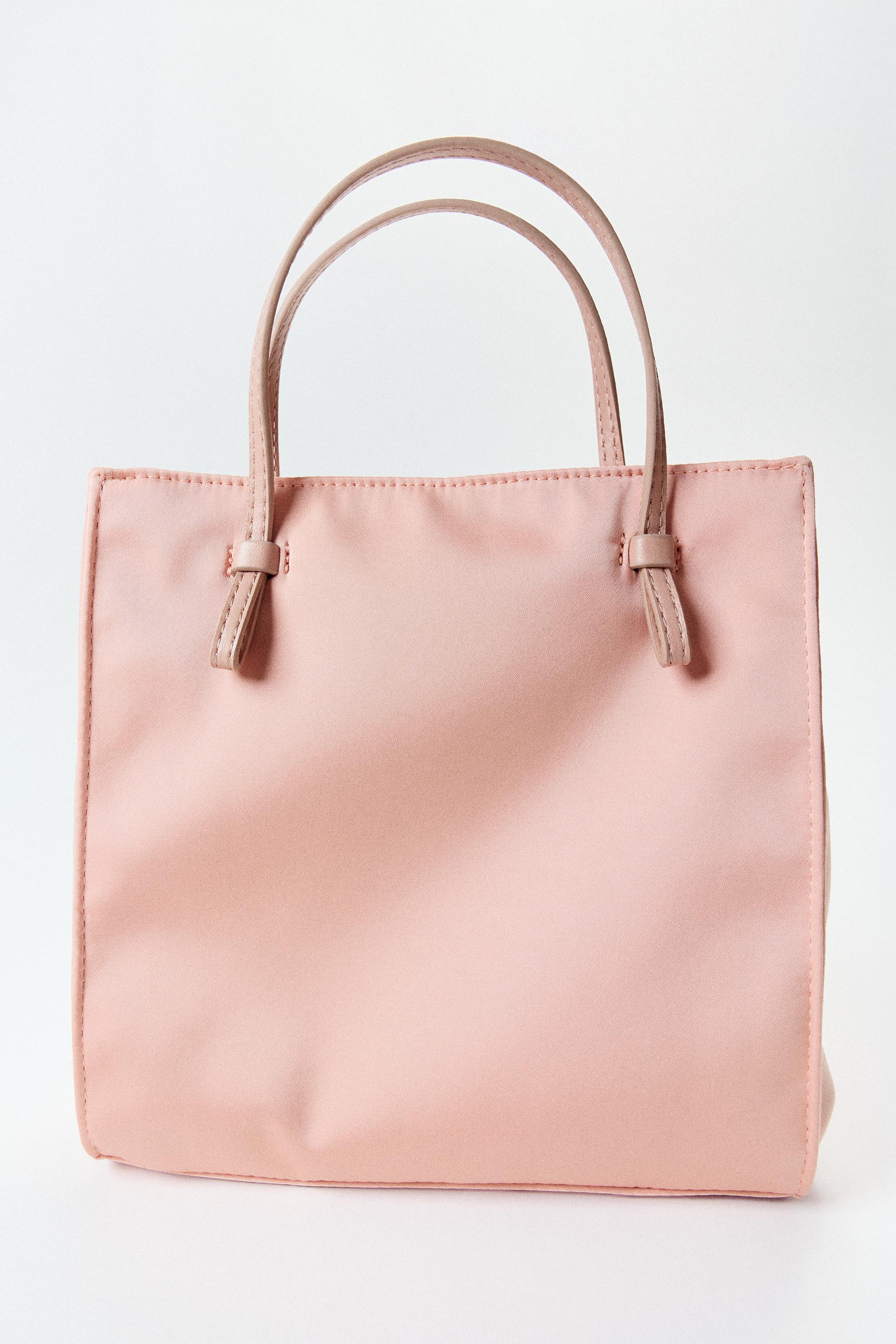 SATIN EFFECT HANDBAG