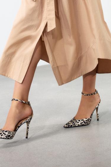 ANIMAL PRINT SLINGBACK SHOES - Leopard by Zara