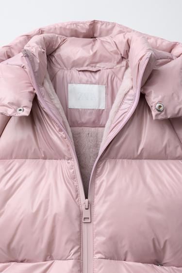 DOUDOUNE EN PLUME ET DUVET DÉPERLANTE - Rose de Zara - Image 4