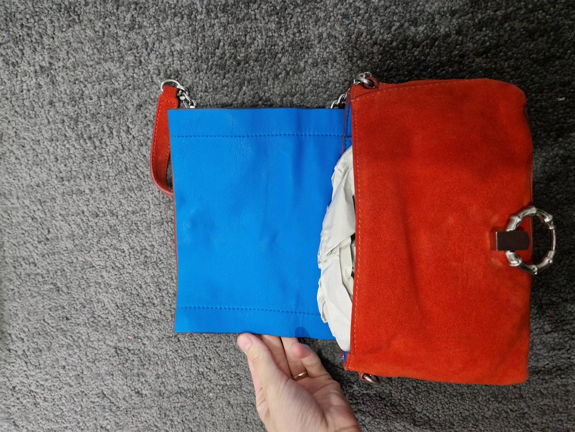 MINI SPLIT SUEDE CROSSBODY BAG - Image 5
