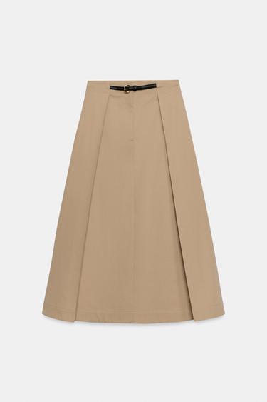 FALDA MIDI PLIEGUES - Arena de Zara - Imagen 0