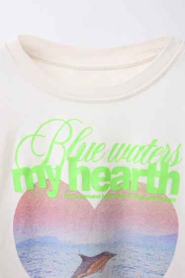 T-SHIRT MIT FOTOPRINT - Cremefarben von Zara