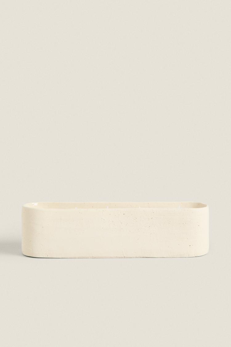 LANGE KERAMISCHE SIERKAARS Wit ZARA Nederland The Netherlands