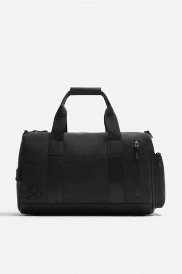 BOLSA DE VIAJE ENGOMADA - Negro de Zara