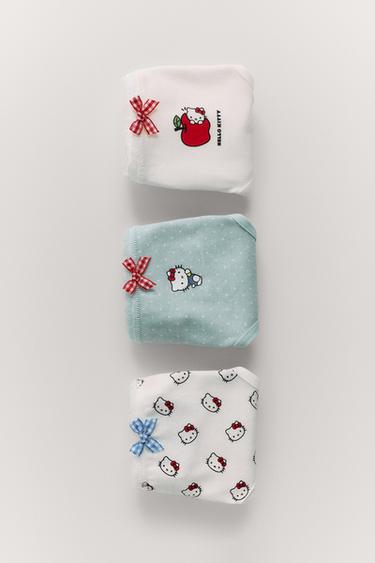 AGES 1 1/2-6 / THREE-PACK OF HELLO KITTY © SANRIO BRIEFS - Ecru by Zara