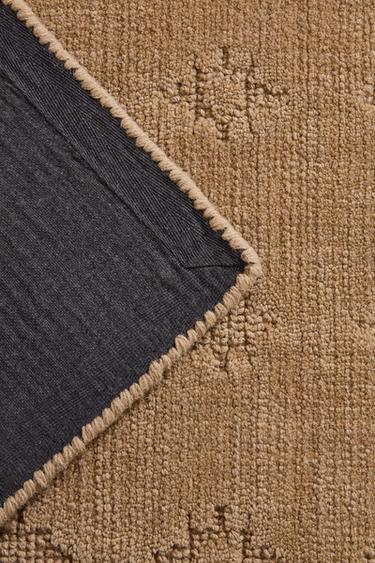 DIAMOND WOOL RUG - Beige by Zara