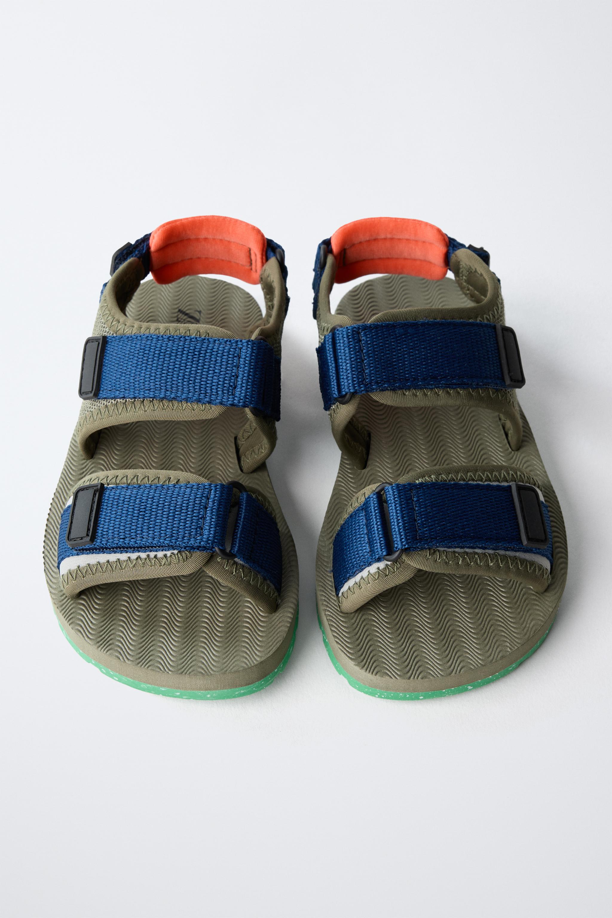 COLOR TECHNICAL SANDALS - Khaki Green | ZARA United States