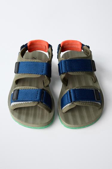 COLOURED TECHNICAL SANDALS - Khaki Green by Zara - Image 3