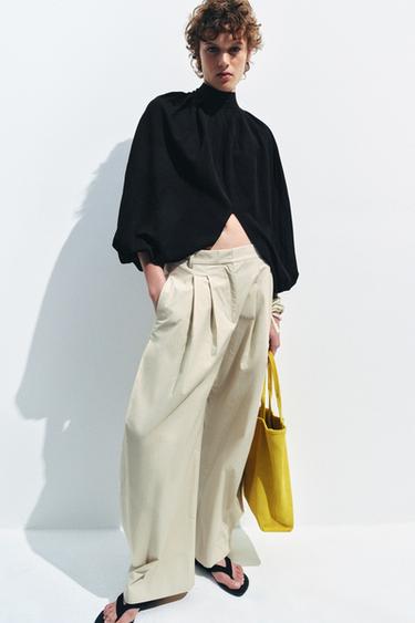 TOP CAPE EN MAILLE FINE - Noir de Zara - Image 2