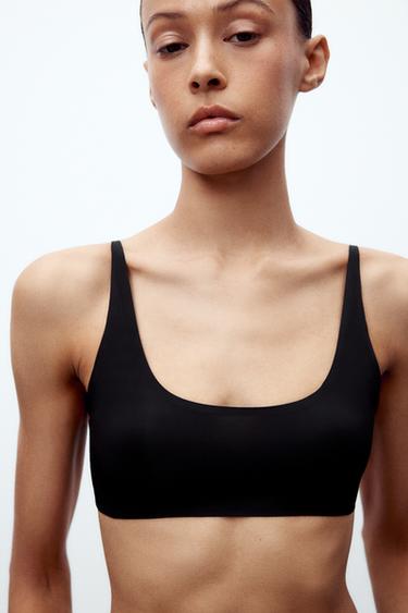 POLYAMIDE BRALETTE - Black by Zara