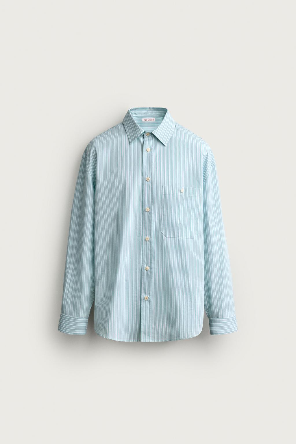 STRIPED BOXY FIT SHIRT