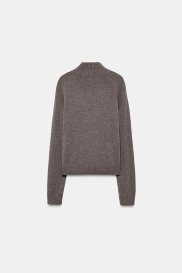 90% WOOL SKI COLLECTION JUMPER - Mink by Zara - Image 5