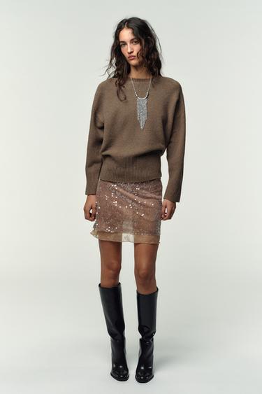 STRICKPULLOVER MIT WEICHEM GRIFF - Nerzbraun von Zara - Bild 0