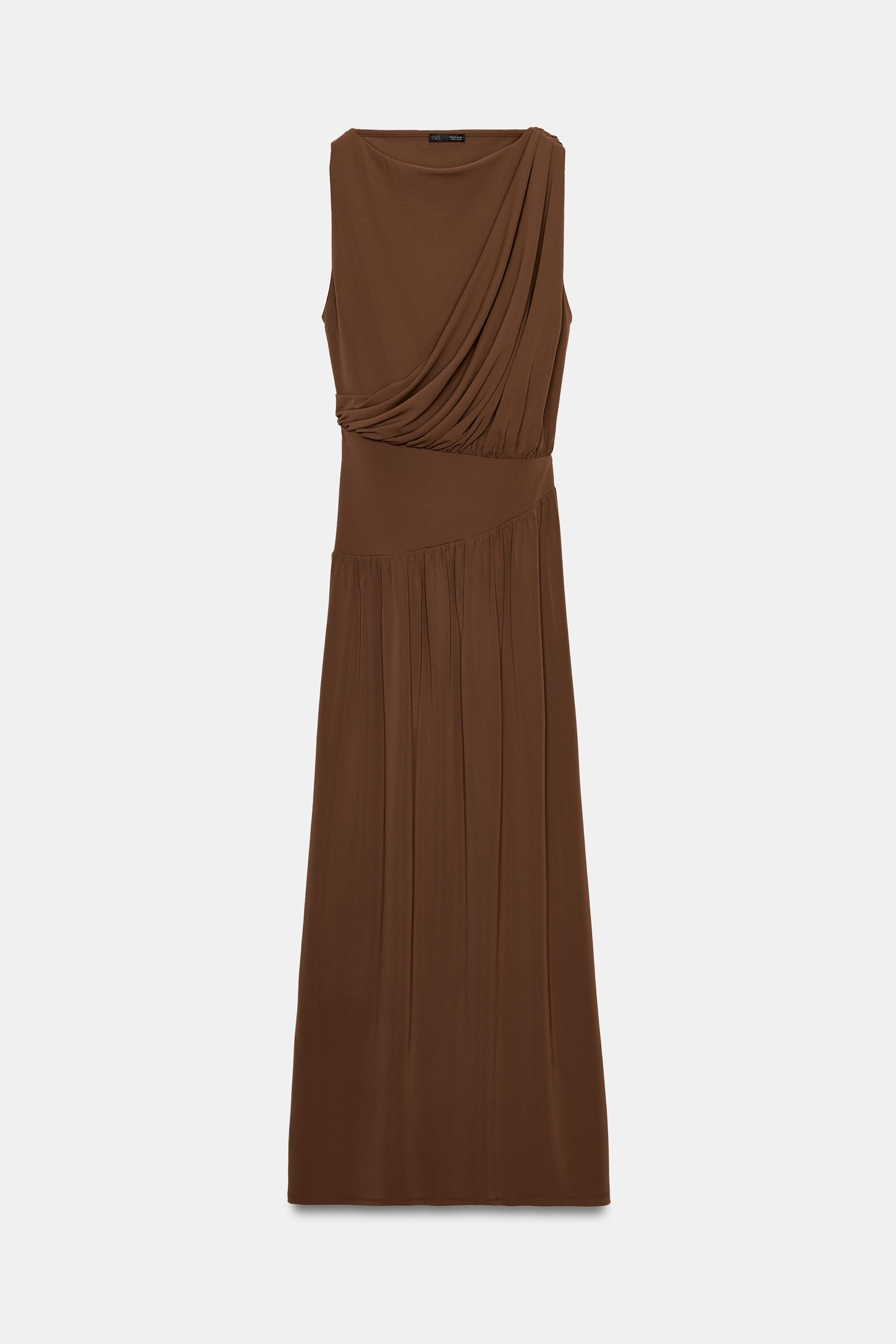 ROBE LONGUE AVEC CEINTURE LATÉRALE