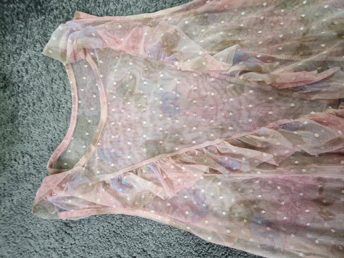 ZARA FLORAL TULLE TOP - Image 3