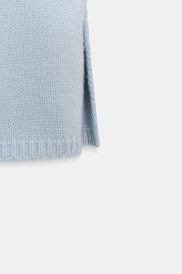 KNIT WAISTCOAT WITH DEFINED SHOULDERS - Blue by Zara - Image 2