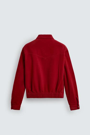 BOXY FIT CORDUROY OVERSHIRT - Red by Zara - Image 8
