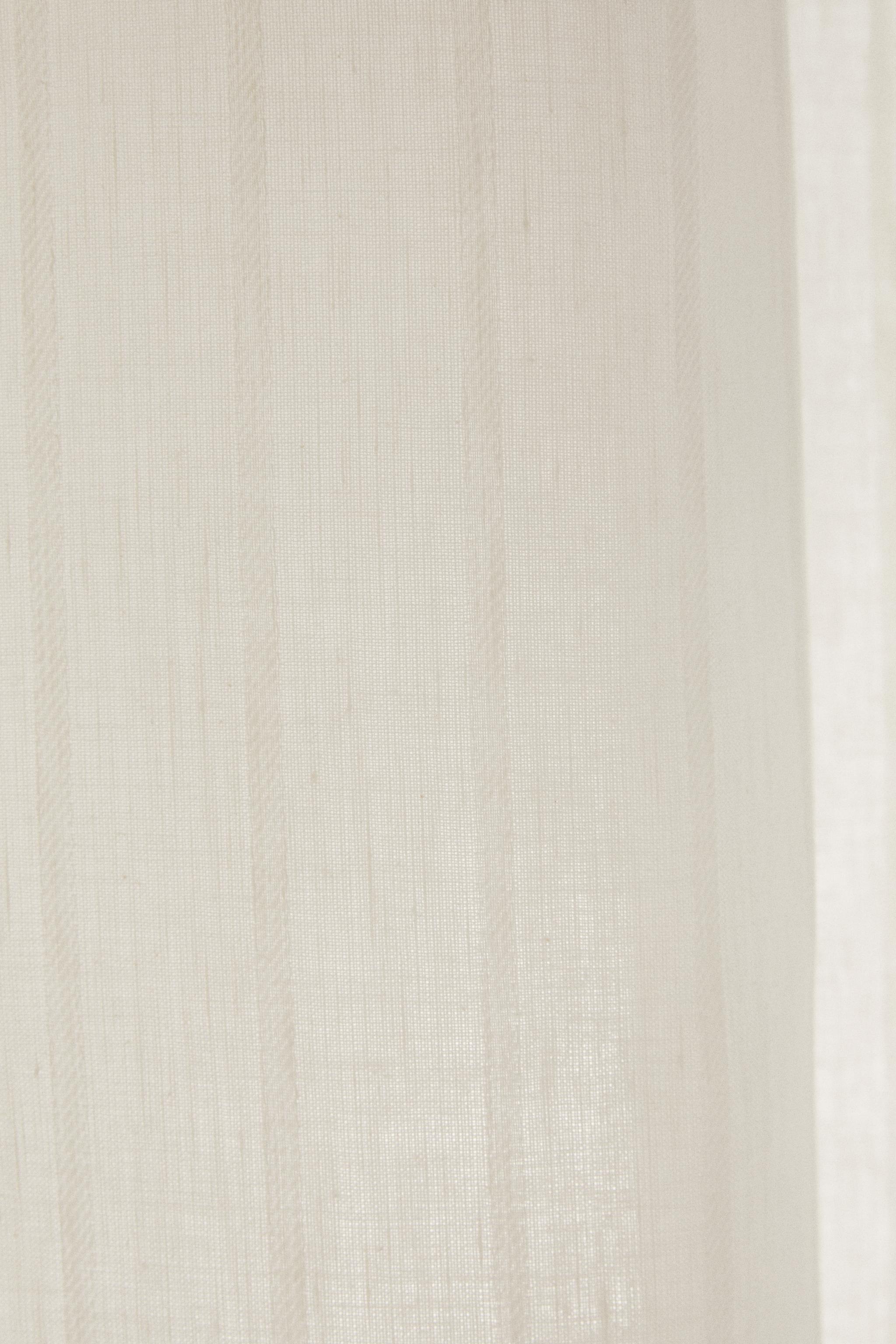 JACQUARD LINEN SHOWER CURTAIN