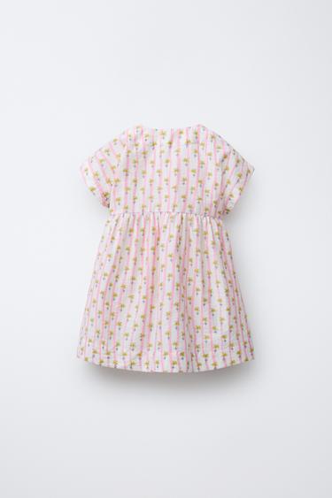 ROBE À IMPRIMÉ FLEURI - Écru de Zara - Image 1