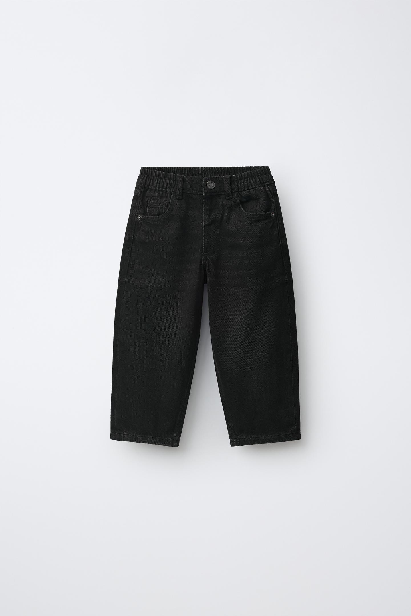 Детские джинсы Zara Baggy, цвет: Чёрный