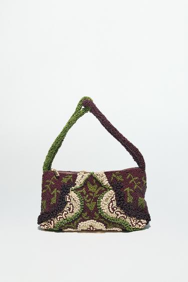 BOLSO DETALLES BORDADOS - Multicolor de Zara