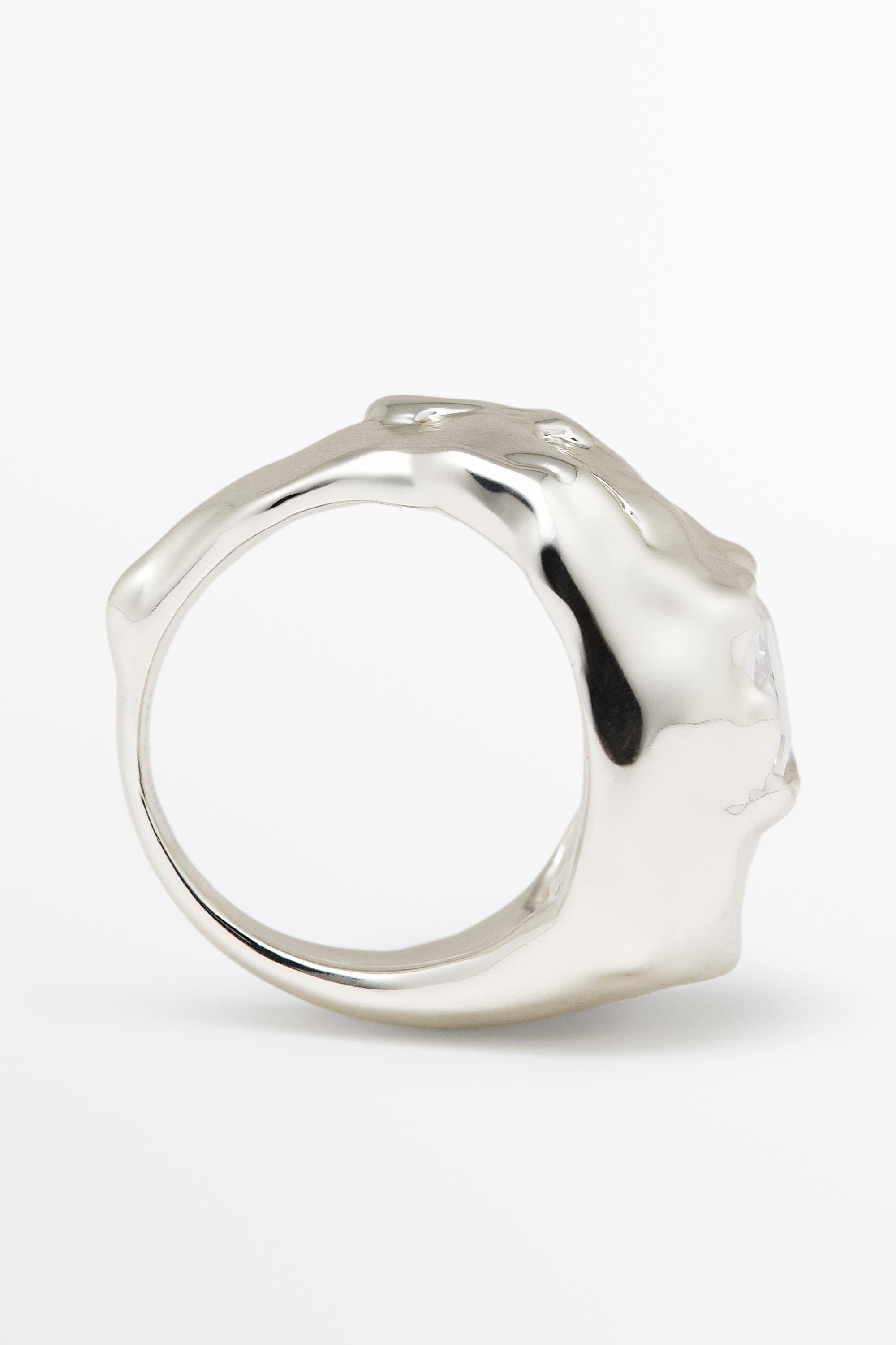 Bague effet fondu brillant