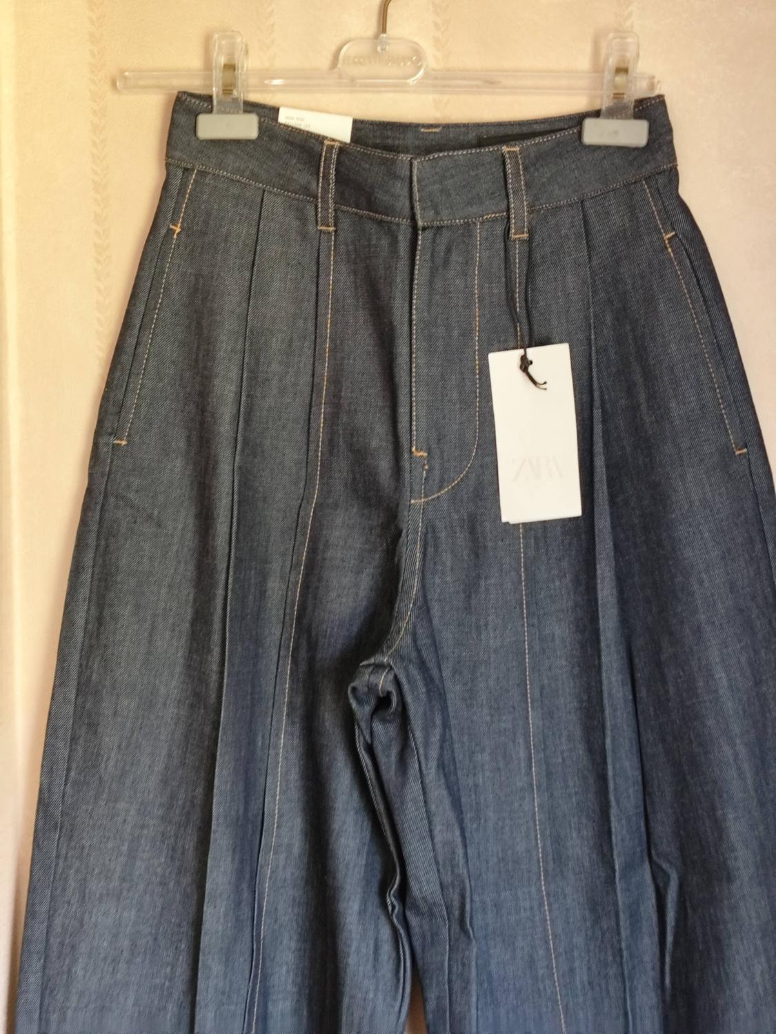 ZW COLLECTION BALLOON HIGH-WAIST JEANS WITH PLEATS - Image 6