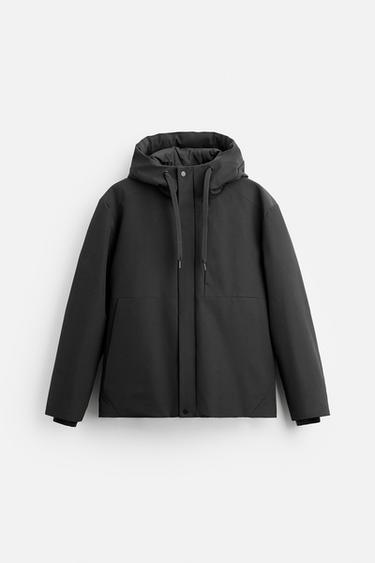 CAZADORA TÉCNICA CAPUCHA - Negro de Zara
