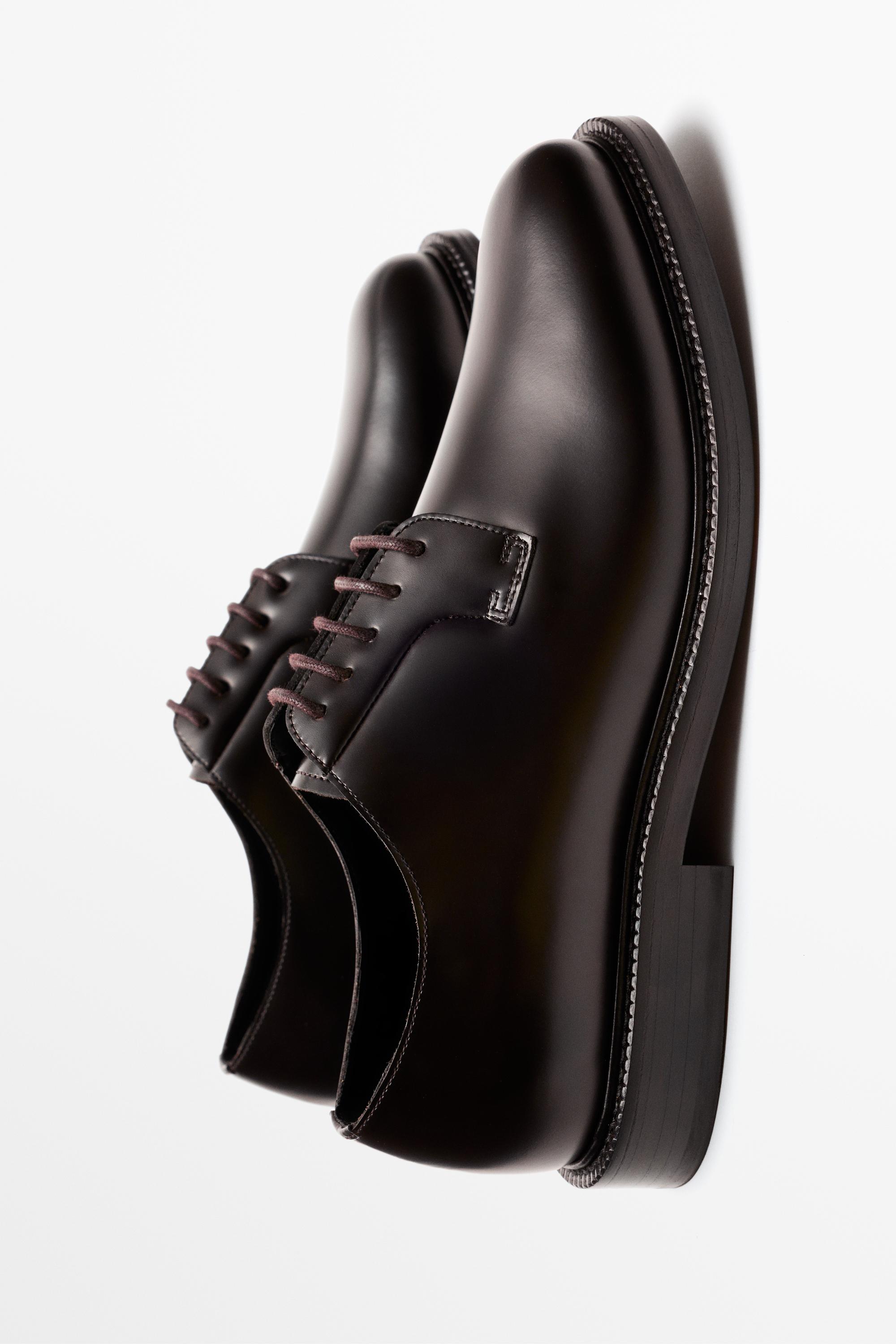 Chaussure derby de ville en cuir