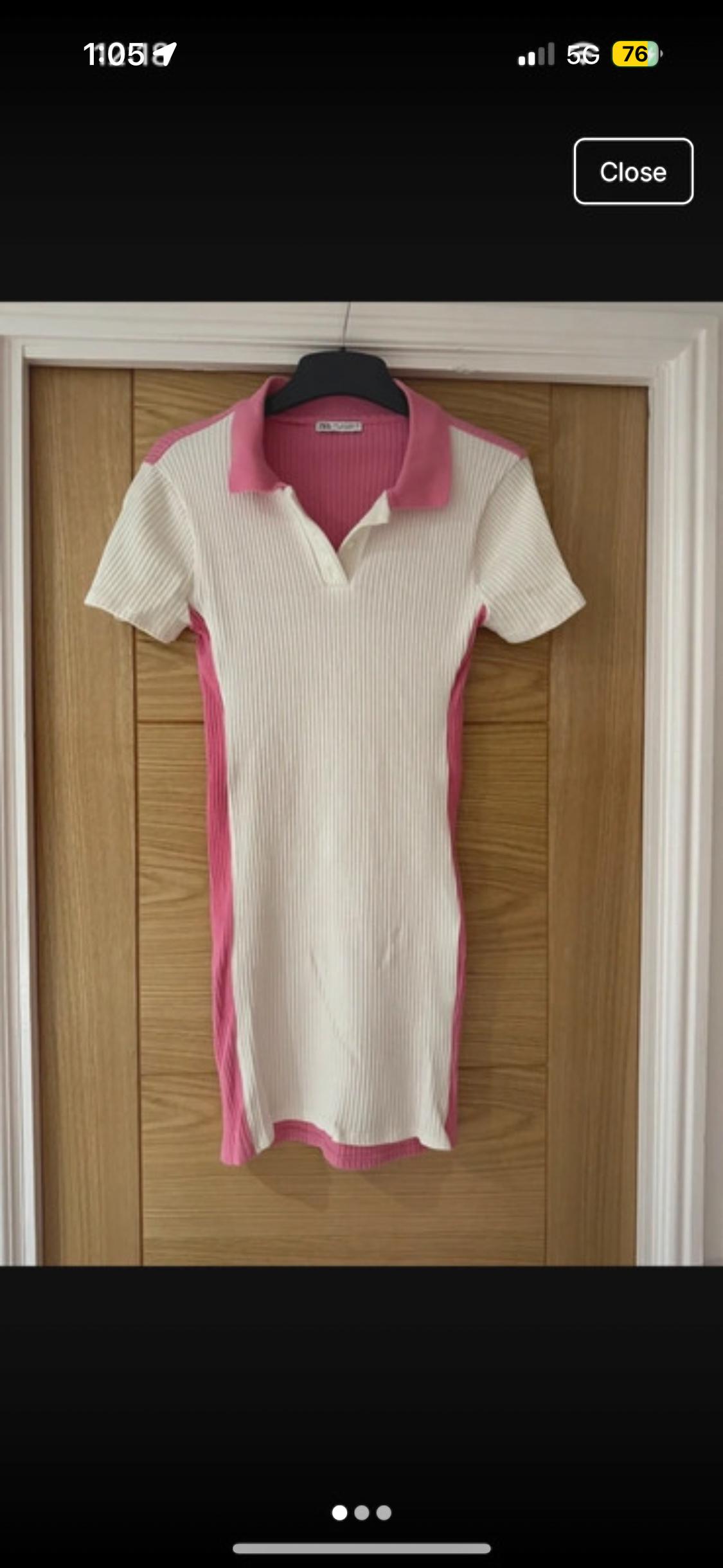 CONTRASTING RIBBED DRESS