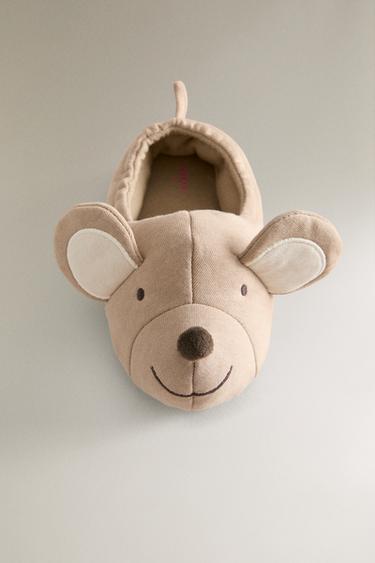 KIDS' ANIMAL SLIPPERS - Ecru White by Zara - Image 4