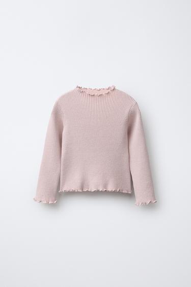 СВИТЕР В РУБЧИК — РОЗОВЫЙ от Zara